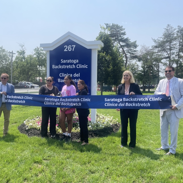 Saratoga Hospital, B.E.S.T., NYRA Gather for Dedication and Ribbon Cutting of the  Saratoga Backstretch Clinic