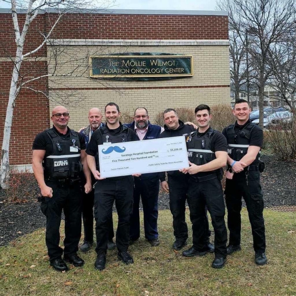 Saratoga Hospital Public Safety Team Raises $5k for Cancer Patient Fund during No-Shave November